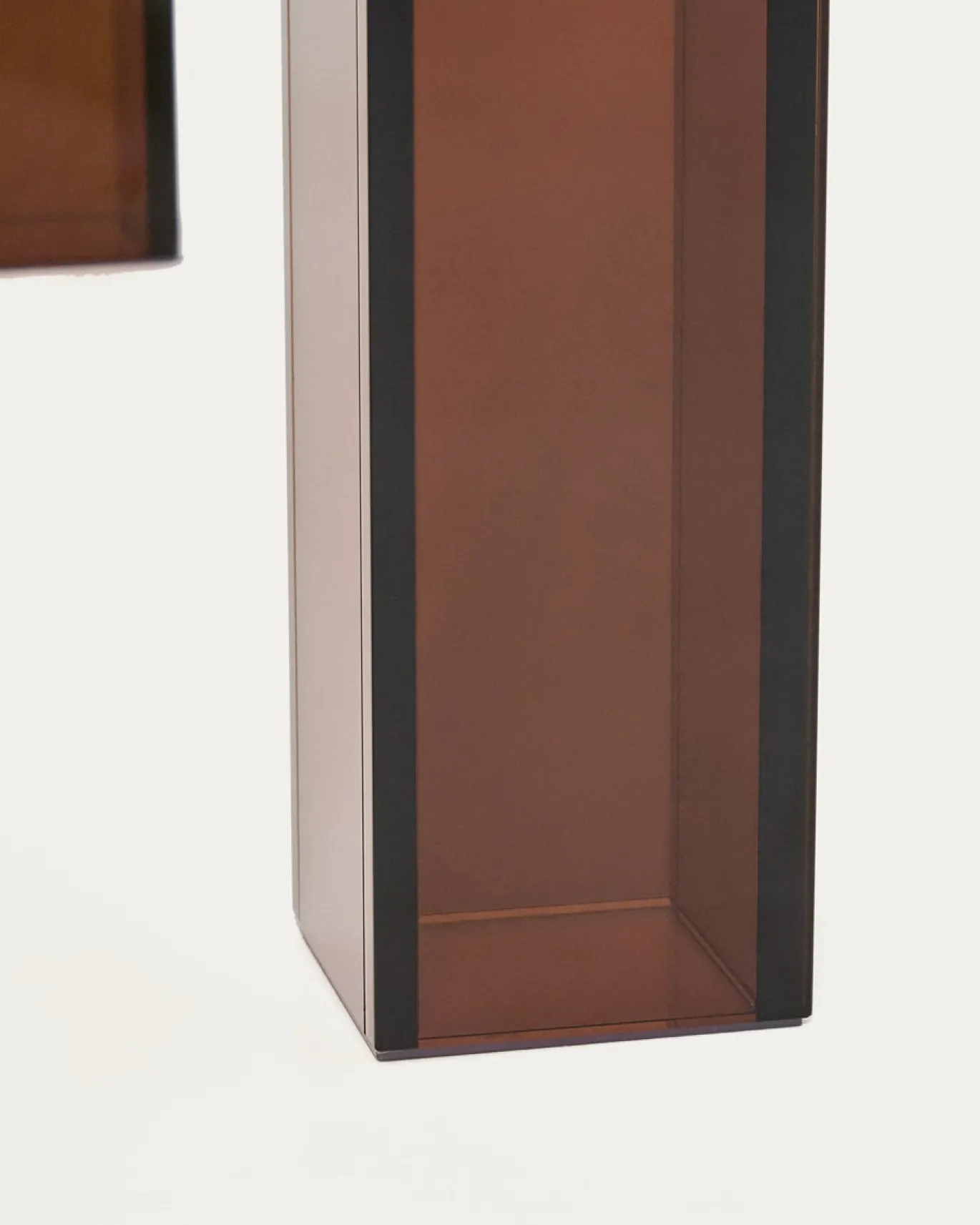 Kave Home Eettafel Adularia Glas Bruin 200cm