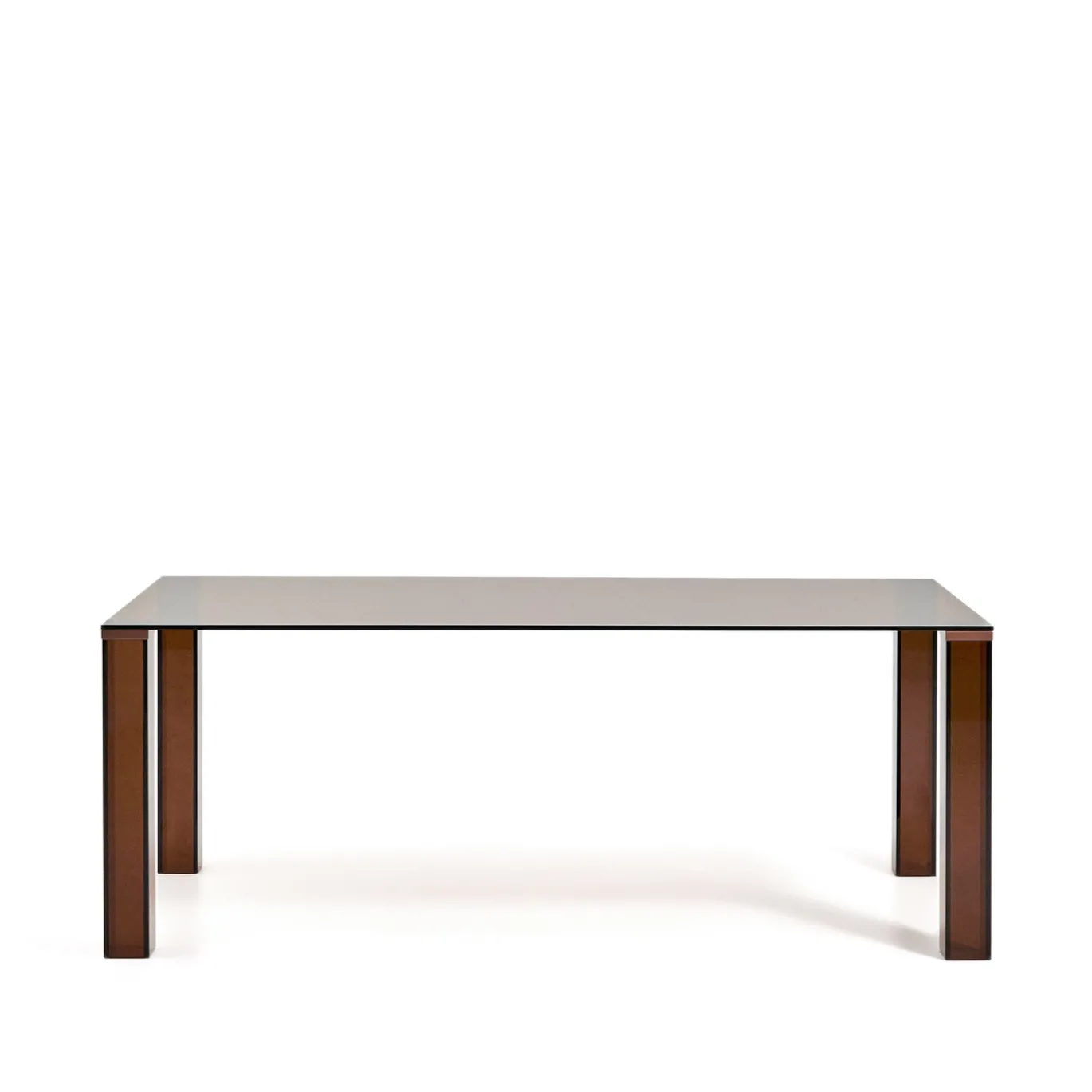 Kave Home Eettafel Adularia Glas Bruin 200cm