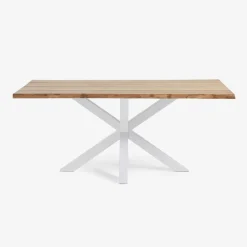 Kave Home Eettafel Argo Eikenfineer Naturel/Wit 160cm