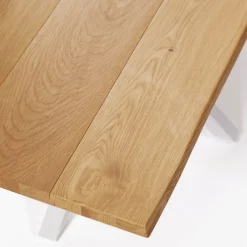 Kave Home Eettafel Argo Eikenfineer Naturel/Wit 160cm