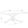 Kave Home Eettafel Argo Verouderd Eikenhout Houtlook 180cm