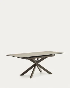 Kave Home Eettafel Atminda Uitschuifbaar Bruin 160-210cm