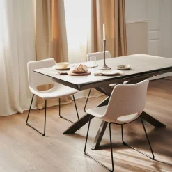 Kave Home Eettafel Atminda Uitschuifbaar Bruin 160-210cm