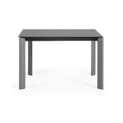 Kave Home Eettafel Axis Uitschuifbaar Antraciet/Donkergrijs 120-180cm