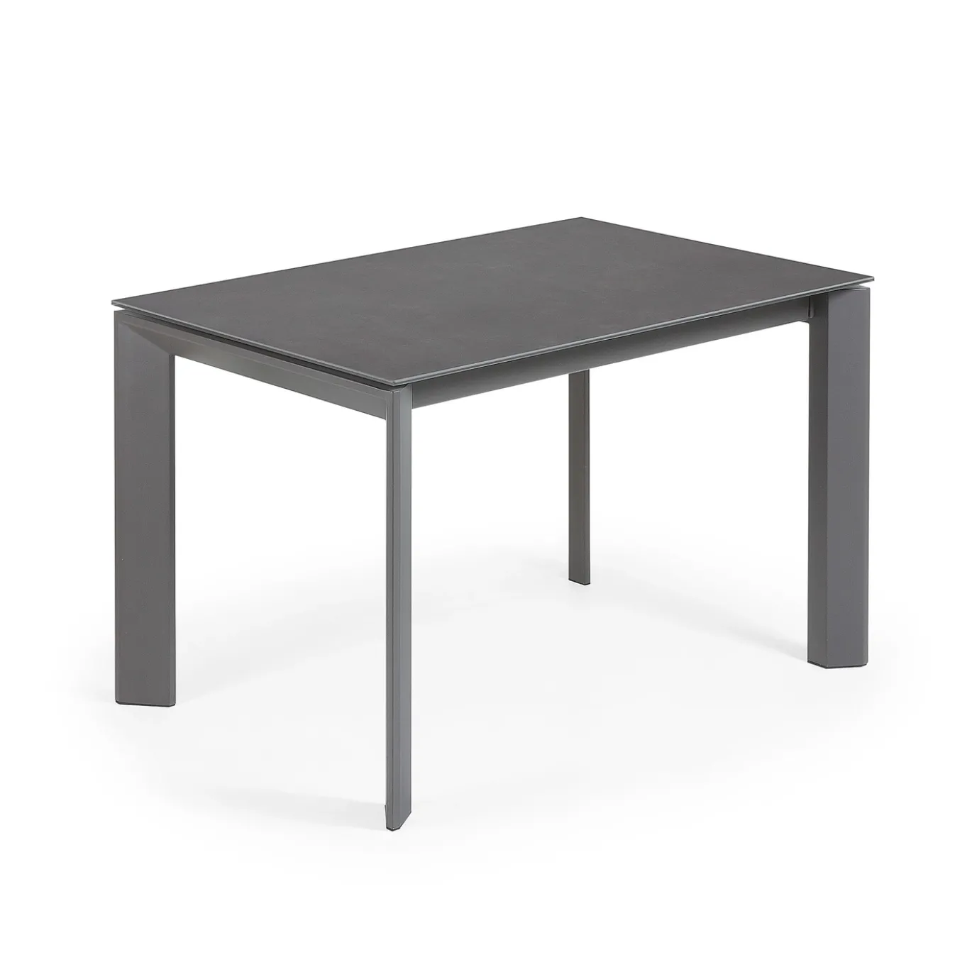 Kave Home Eettafel Axis Uitschuifbaar Antraciet/Donkergrijs 120-180cm