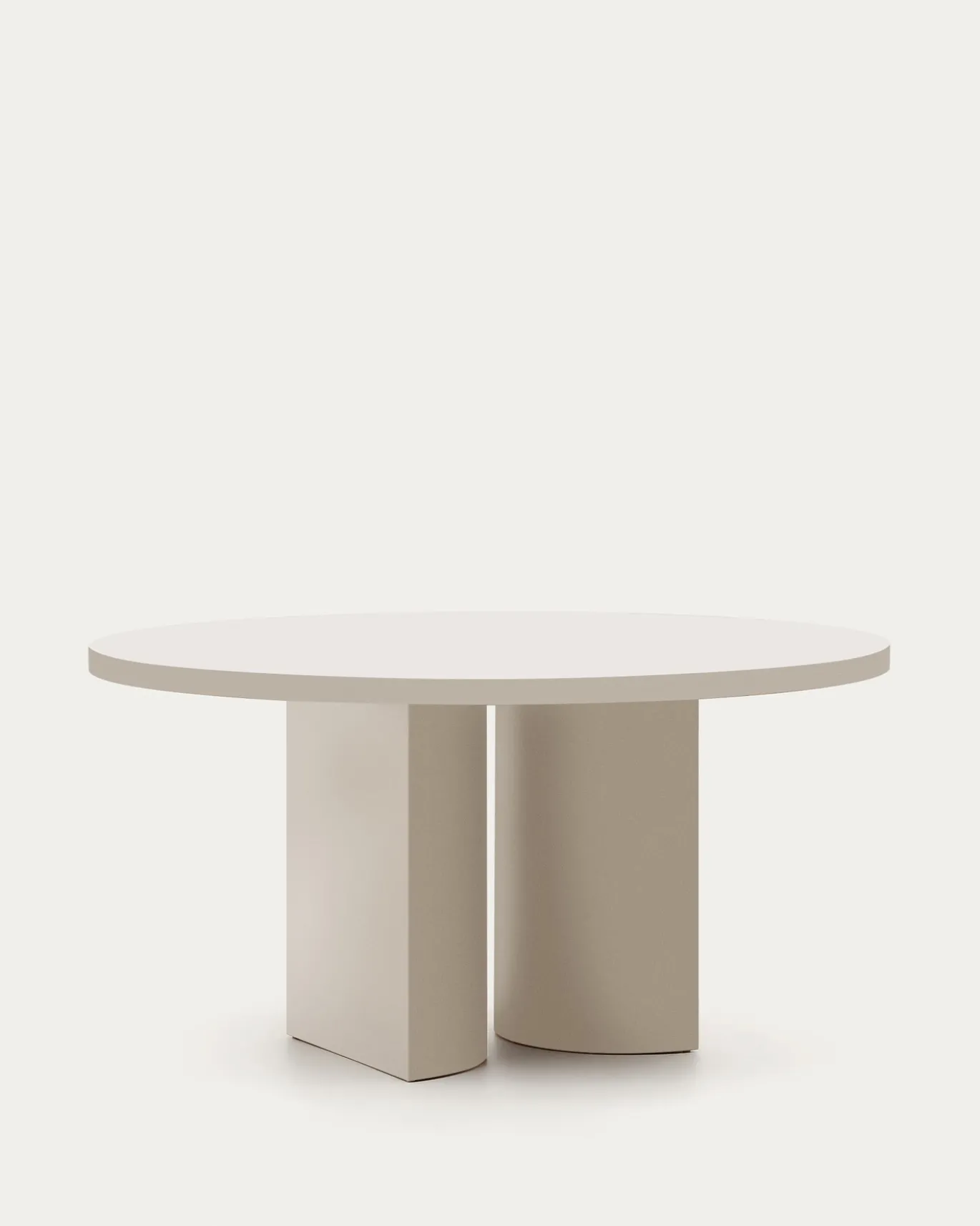 Kave Home Eettafel Nealy Gelakt Mdf Ruwe Afwerking Ø150cm