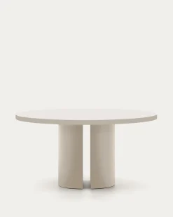 Kave Home Eettafel Nealy Gelakt Mdf Ruwe Afwerking Ø150cm