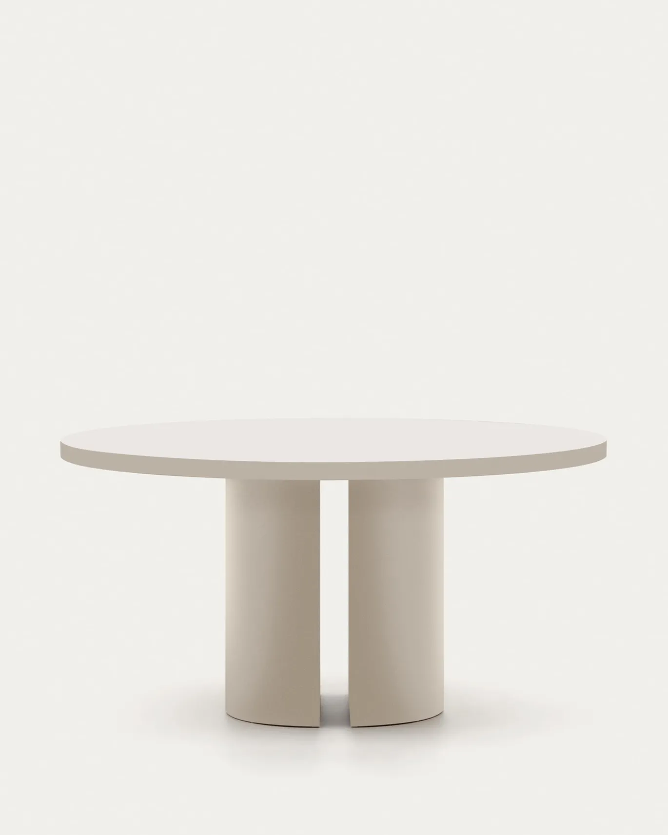 Kave Home Eettafel Nealy Gelakt Mdf Ruwe Afwerking Ø150cm