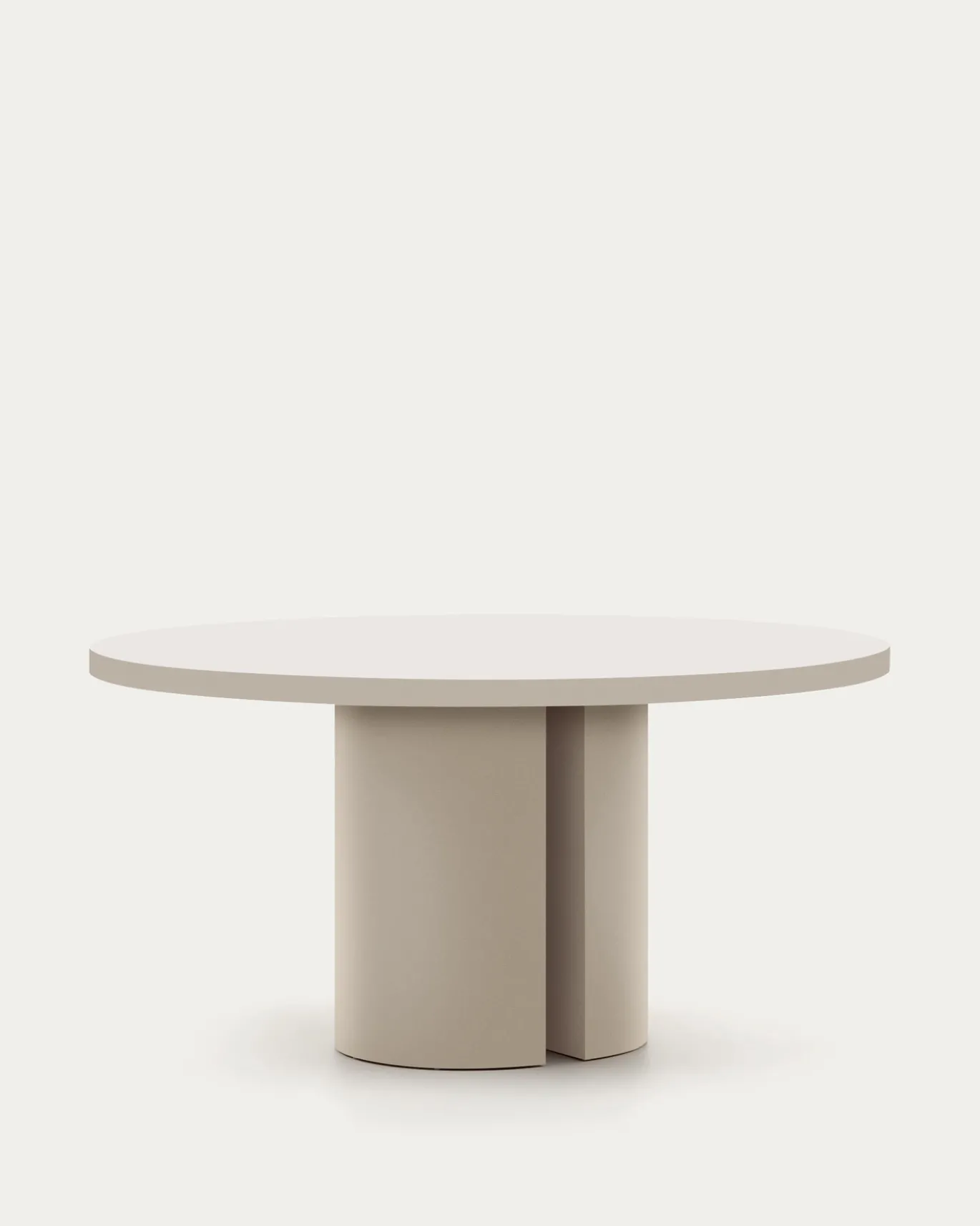 Kave Home Eettafel Nealy Gelakt Mdf Ruwe Afwerking Ø150cm
