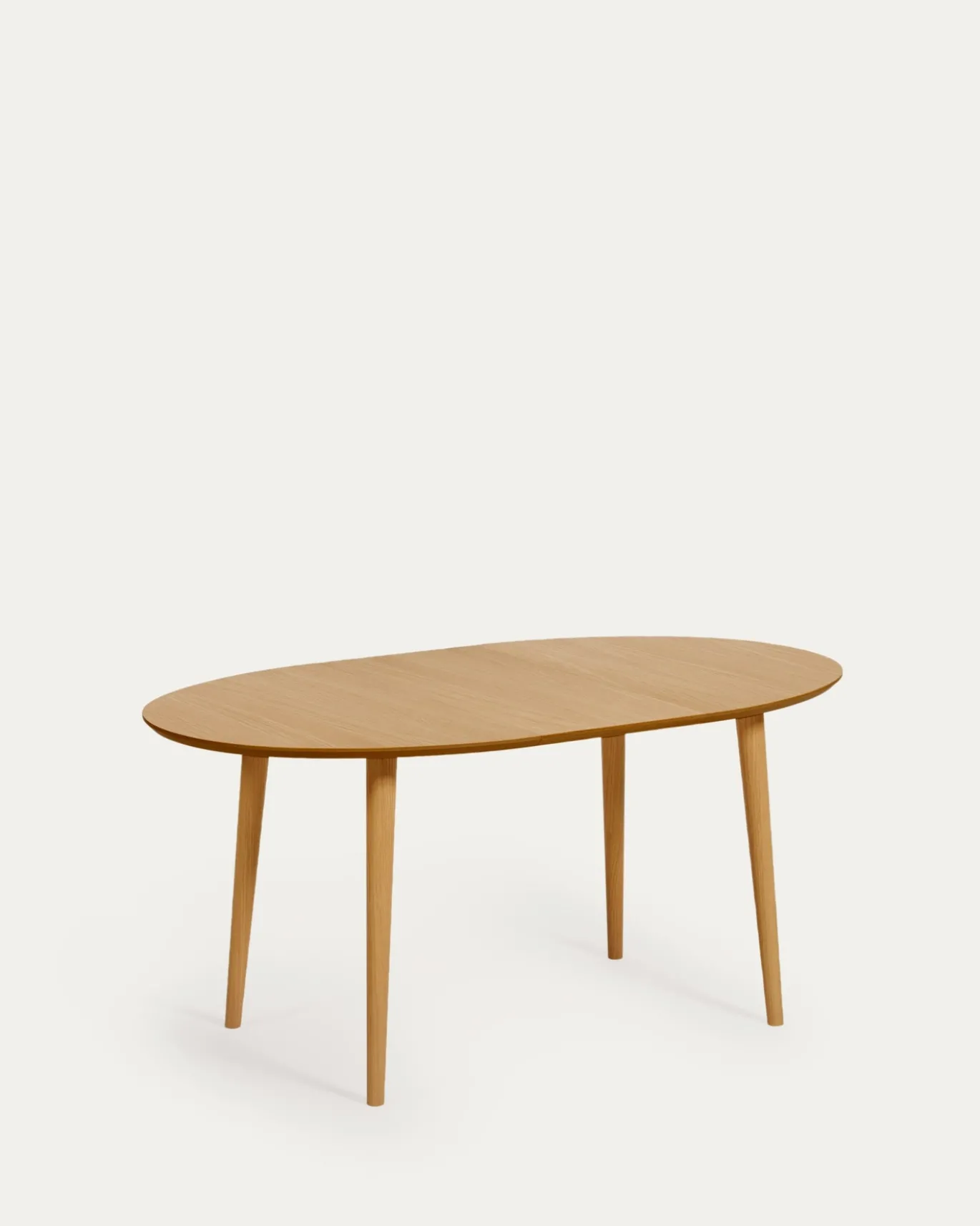 Kave Home Eettafel Oqui Ovaal Naturel Uitschuifbaar 120-200cm