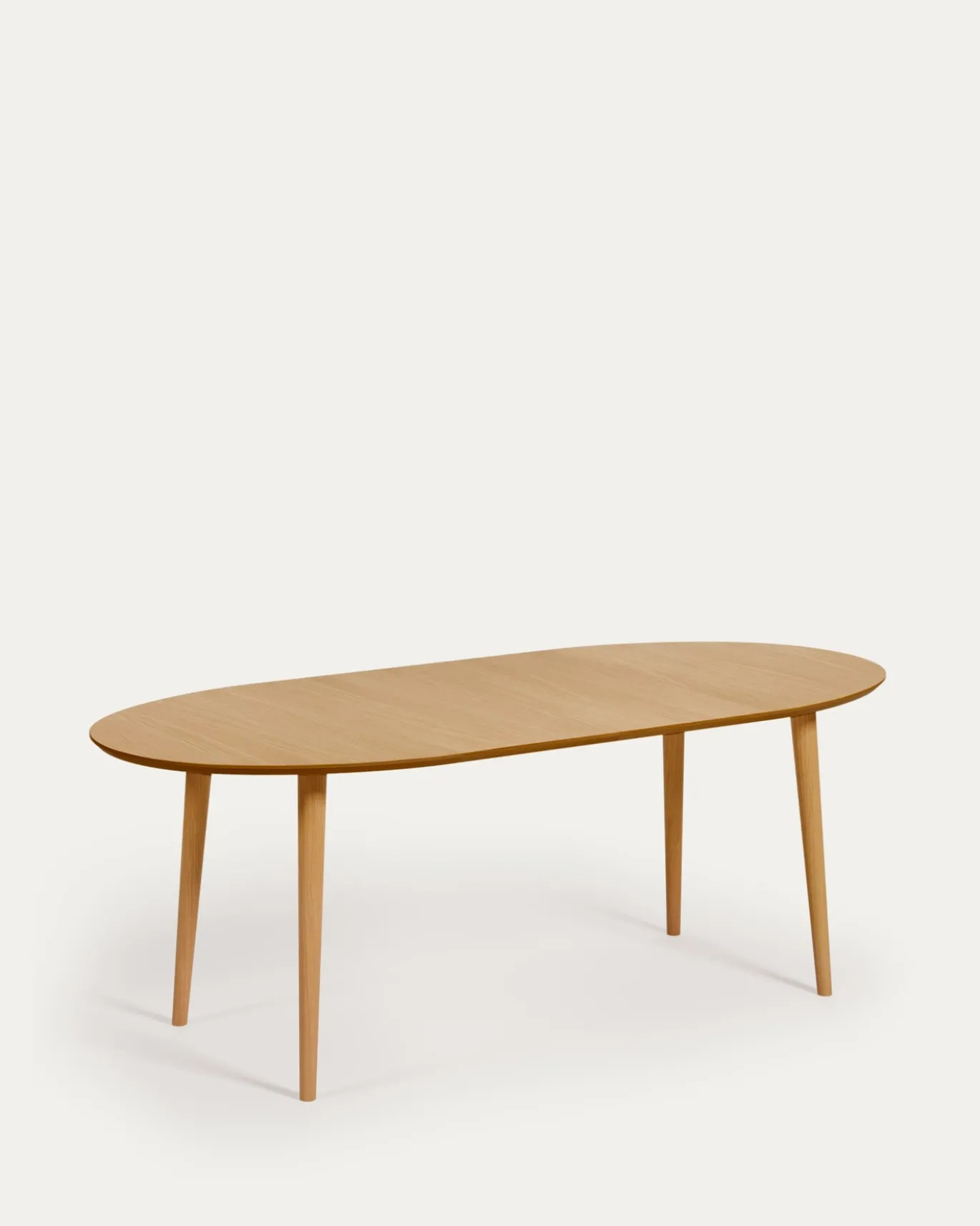 Kave Home Eettafel Oqui Ovaal Naturel Uitschuifbaar 120-200cm