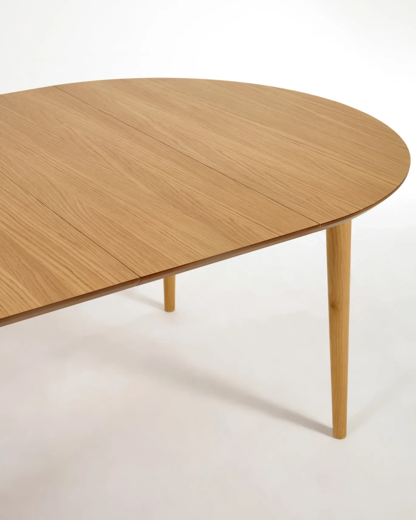 Kave Home Eettafel Oqui Rond Uitschuifbaar Naturel 120-200cm