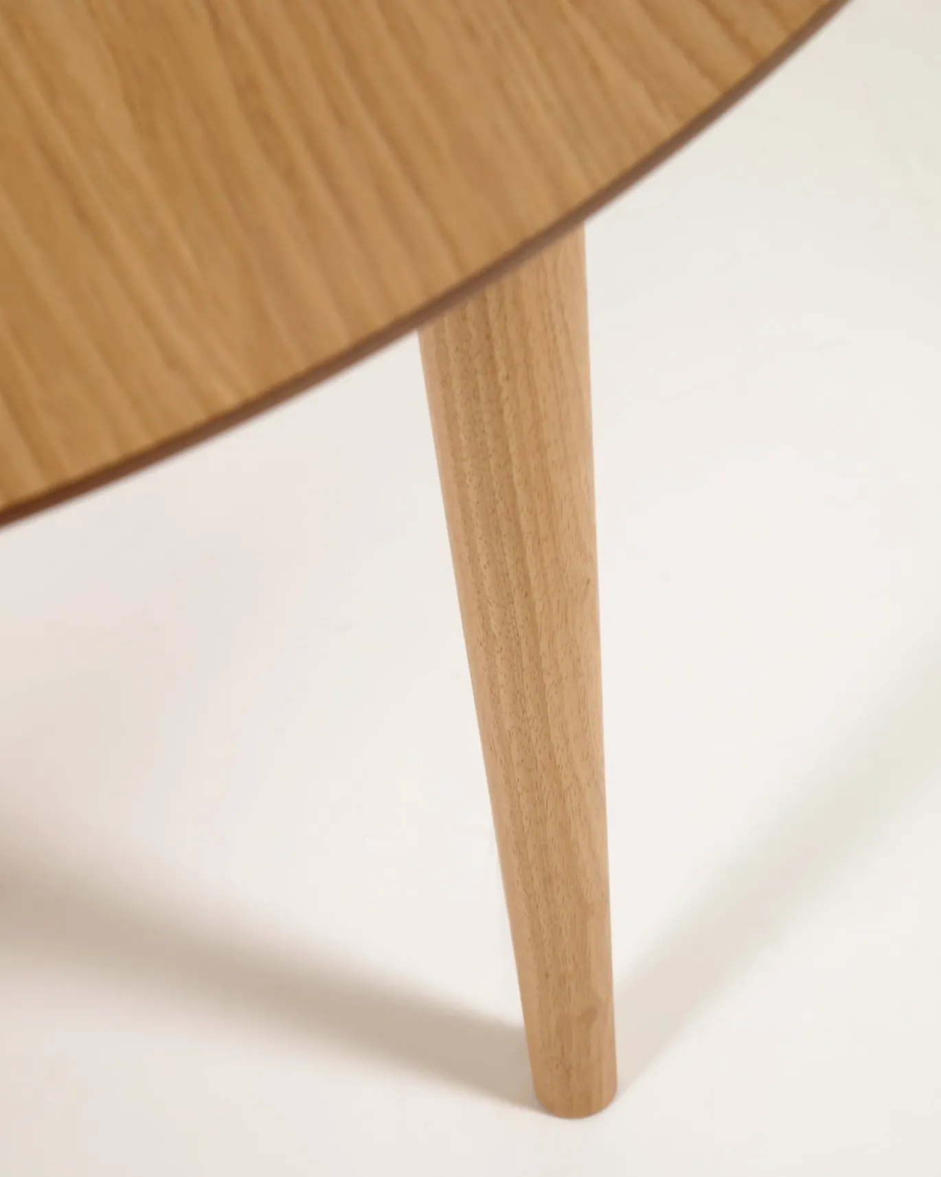 Kave Home Eettafel Oqui Rond Uitschuifbaar Naturel 120-200cm