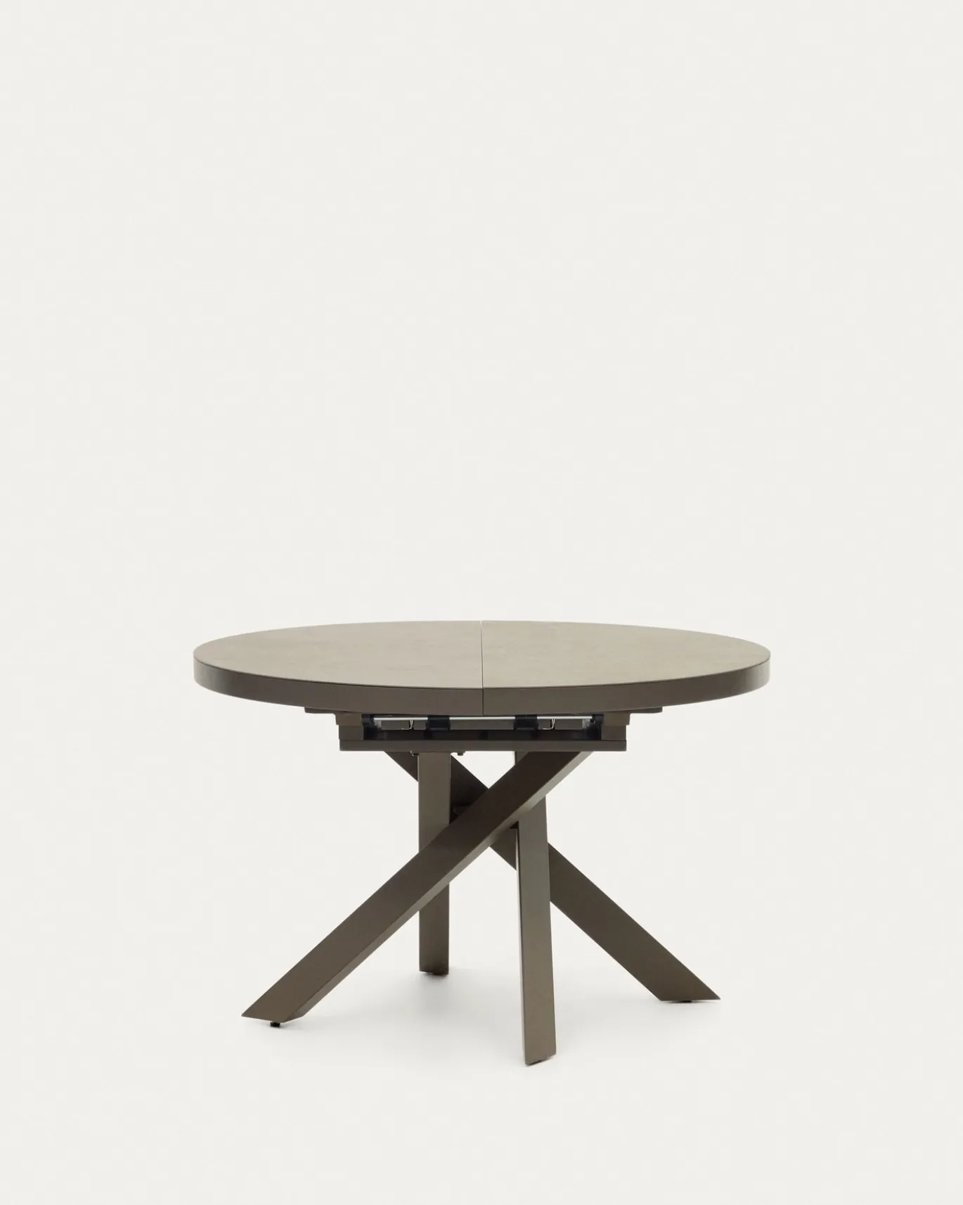 Kave Home Eettafel Vashti Uitschuifbaar Bruin 120-160cm