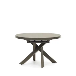 Kave Home Eettafel Vashti Uitschuifbaar Bruin 120-160cm