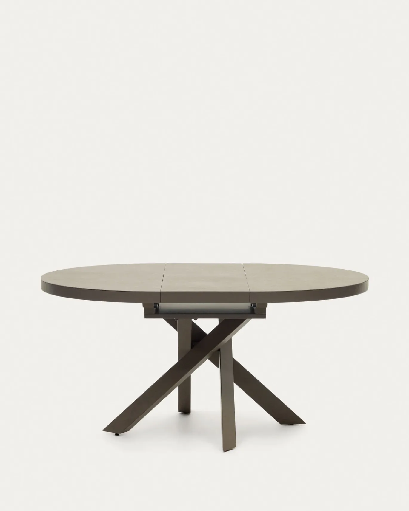 Kave Home Eettafel Vashti Uitschuifbaar Bruin 120-160cm