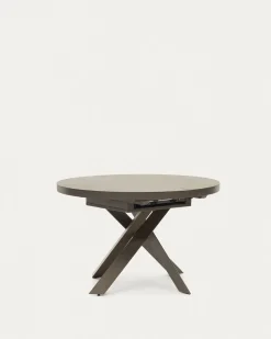 Kave Home Eettafel Vashti Uitschuifbaar Bruin 120-160cm