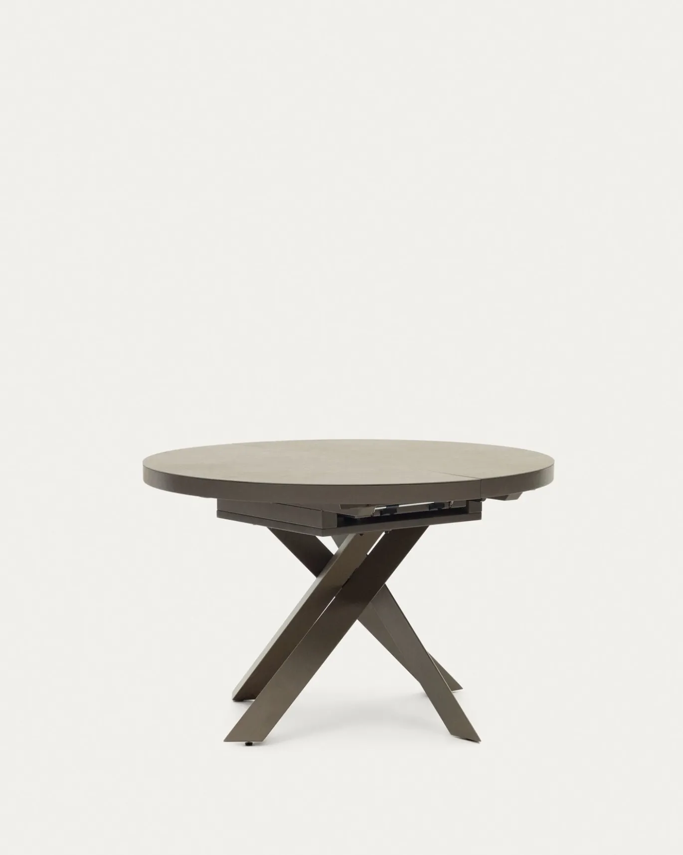 Kave Home Eettafel Vashti Uitschuifbaar Bruin 120-160cm