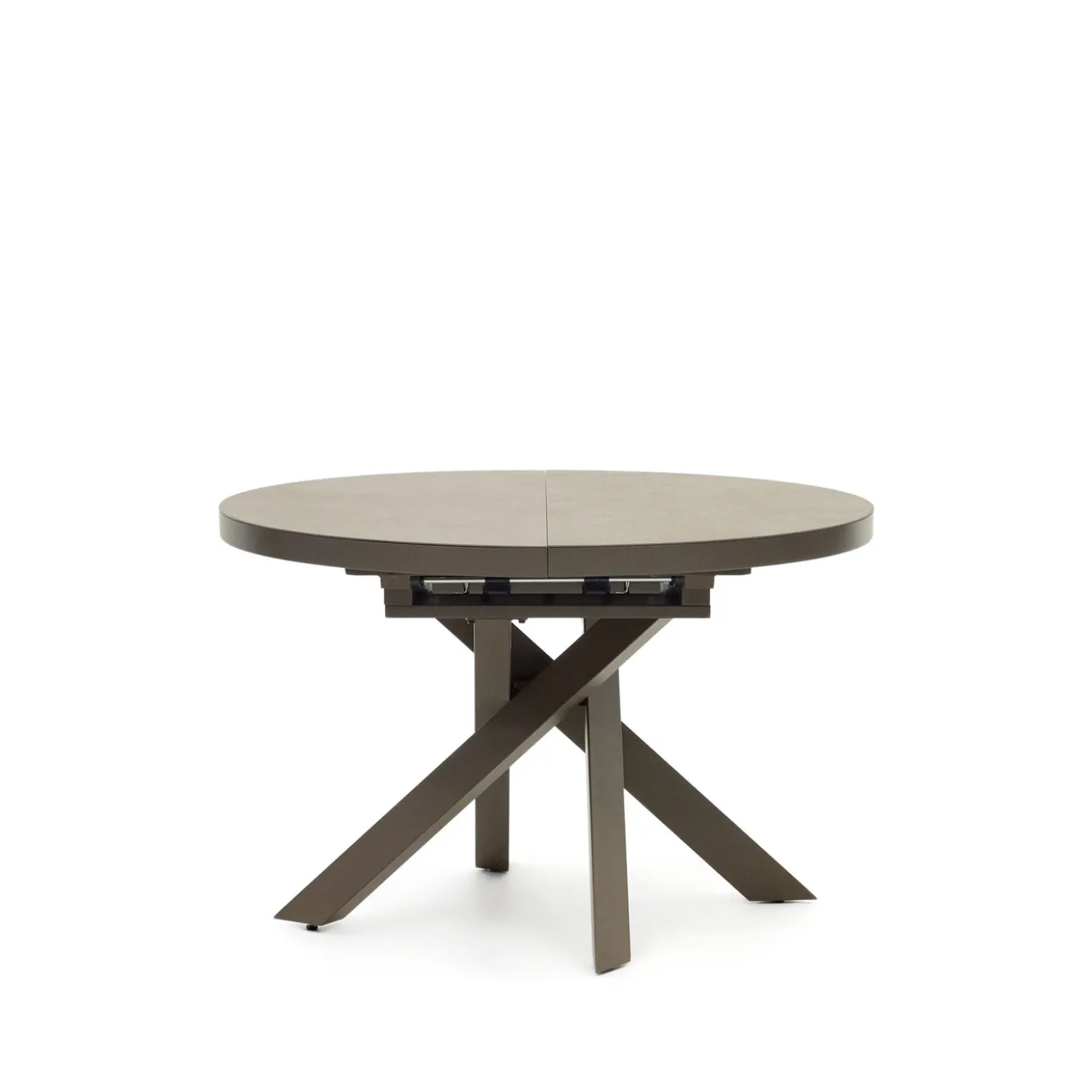 Kave Home Eettafel Vashti Uitschuifbaar Bruin 120-160cm