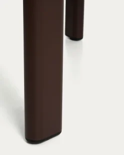 Kave Home Erice Tuinset Aluminium Glas Bruin 230x100cm
