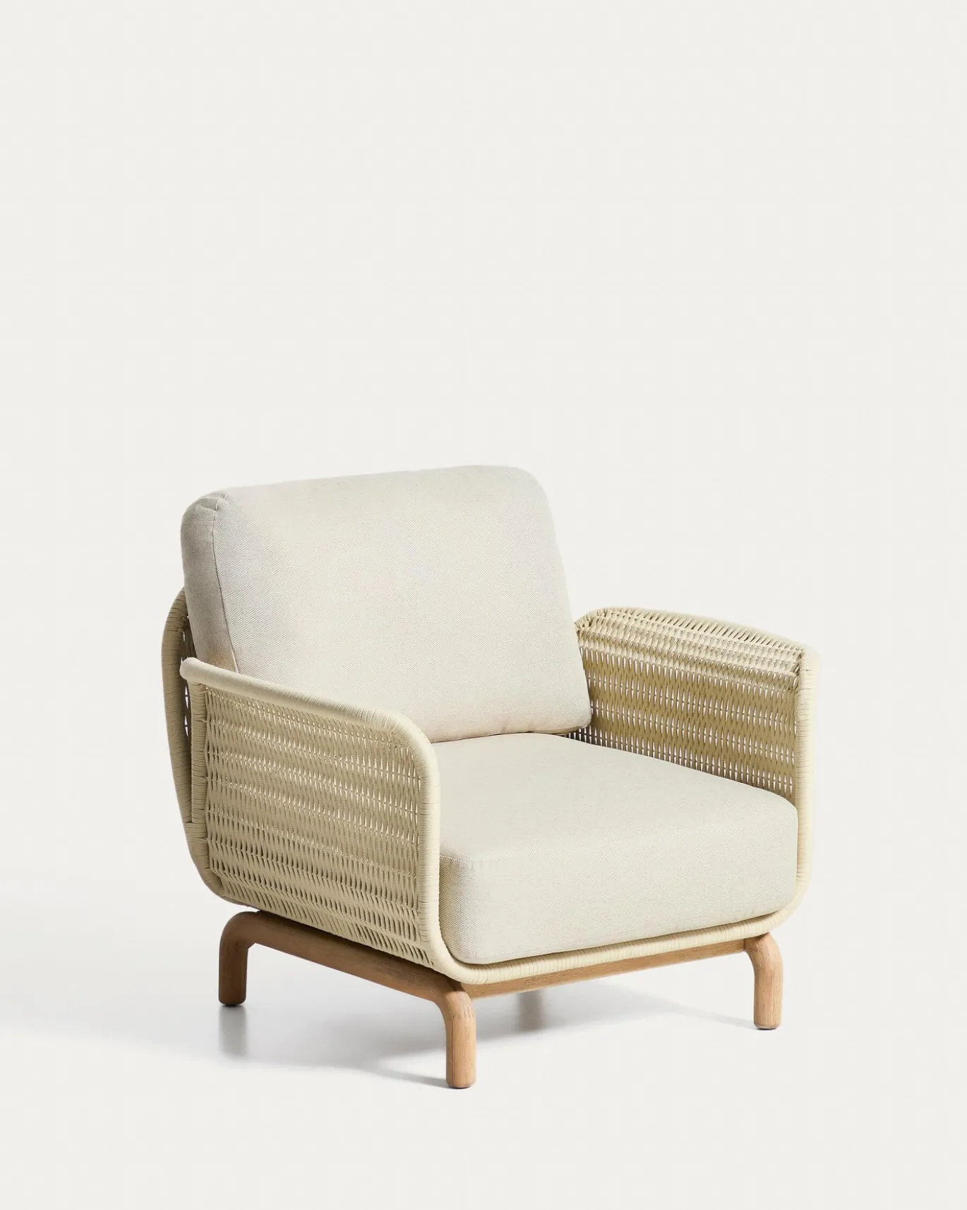 Kave Home Fauteuil Alipa Acaciahout Beige