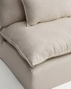 Kave Home Fauteuil Anarela Linnen Beige 110cm