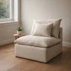Kave Home Fauteuil Anarela Linnen Beige 90cm
