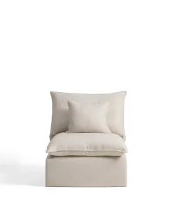 Kave Home Fauteuil Anarela Linnen Beige 90cm
