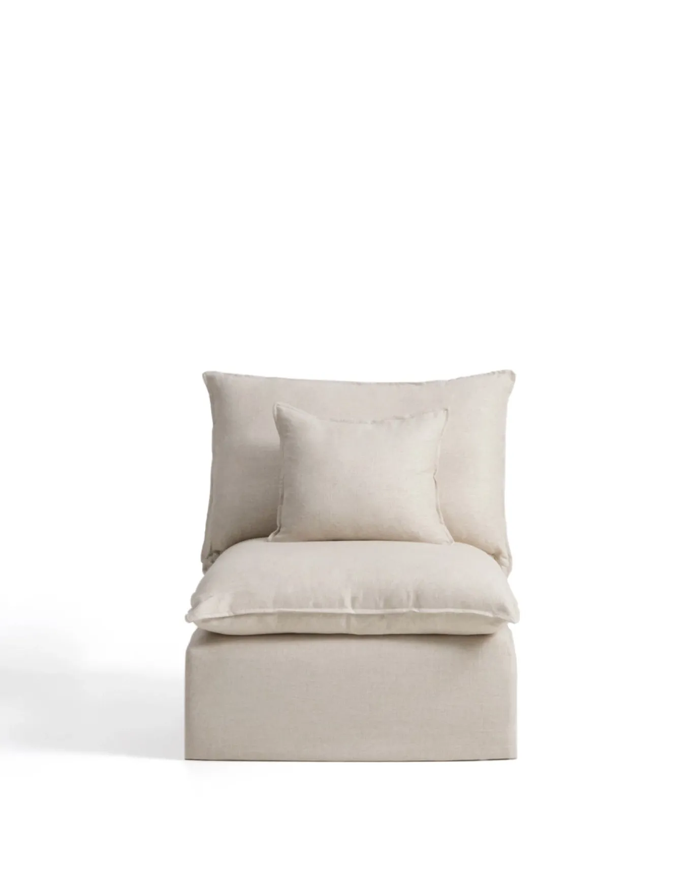 Kave Home Fauteuil Anarela Linnen Beige 90cm