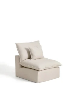 Kave Home Fauteuil Anarela Linnen Beige 90cm