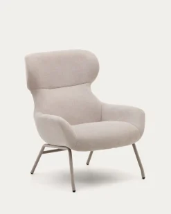 Kave Home Fauteuil Belina Beige Chenille