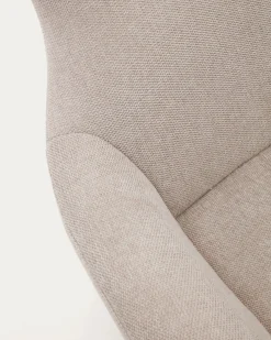 Kave Home Fauteuil Belina Beige Chenille