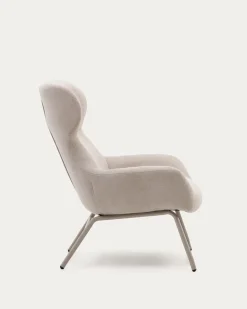 Kave Home Fauteuil Belina Beige Chenille