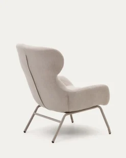 Kave Home Fauteuil Belina Beige Chenille