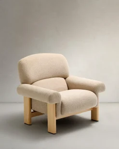 Kave Home Fauteuil Cabana Chenille Beige