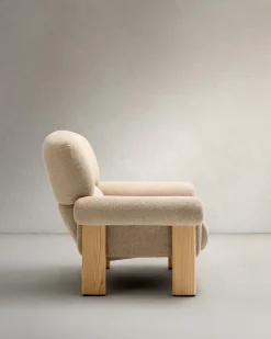 Kave Home Fauteuil Cabana Chenille Beige