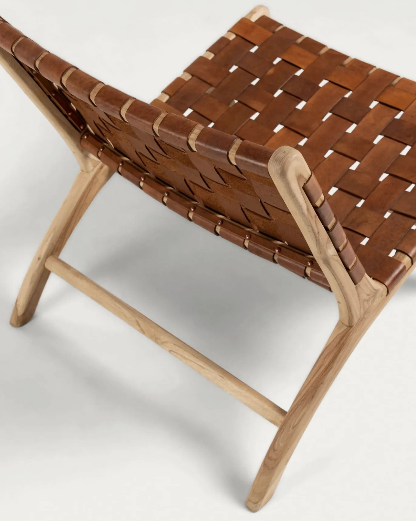 Kave Home Fauteuil Calixta Leer Bruin