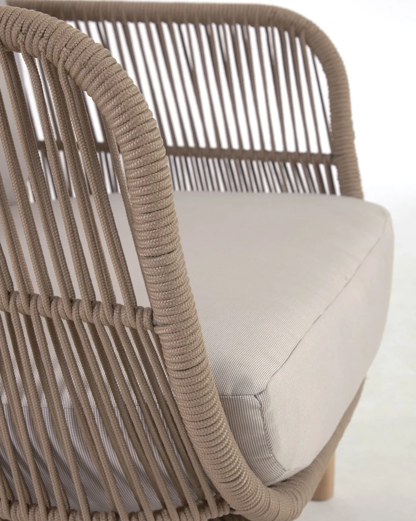 Kave Home Fauteuil Catalina Beige Acaciahout