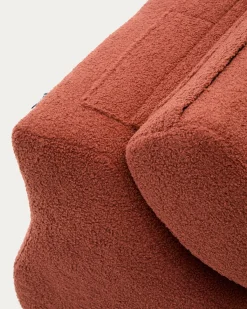 Kave Home Fauteuil Club Terracotta Bouclé