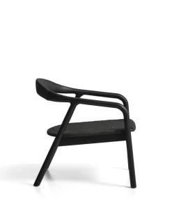 Kave Home Fauteuil Derile Eiken Zwart