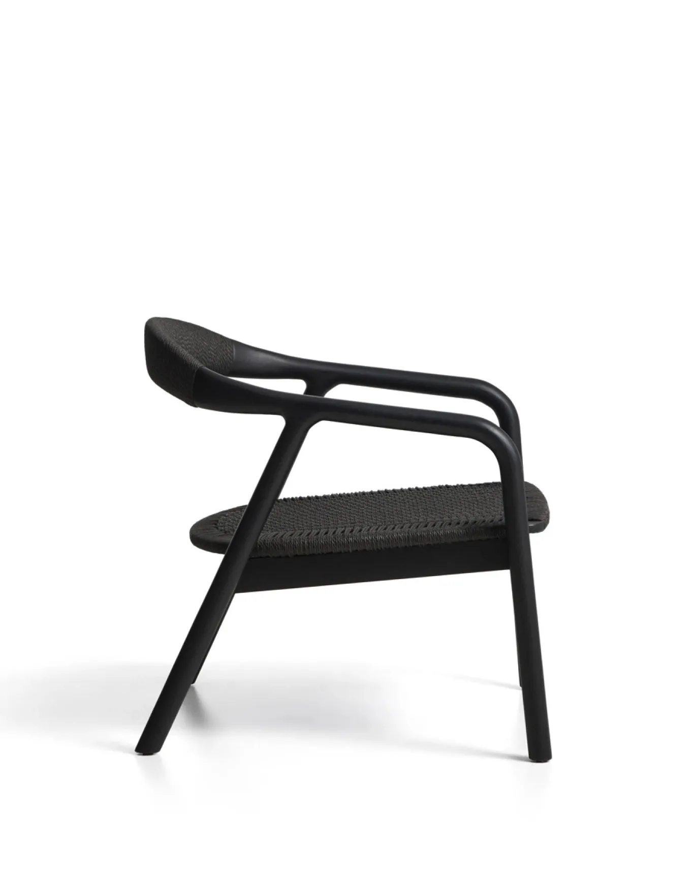 Kave Home Fauteuil Derile Eiken Zwart