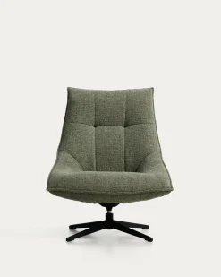 Kave Home Fauteuil Dirala Chenille Groen