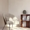 Kave Home Fauteuil Eamy Lichtbruin Essenhoutfineer Bruin