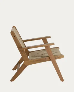 Kave Home Fauteuil Geralda Acaciahout Bruin