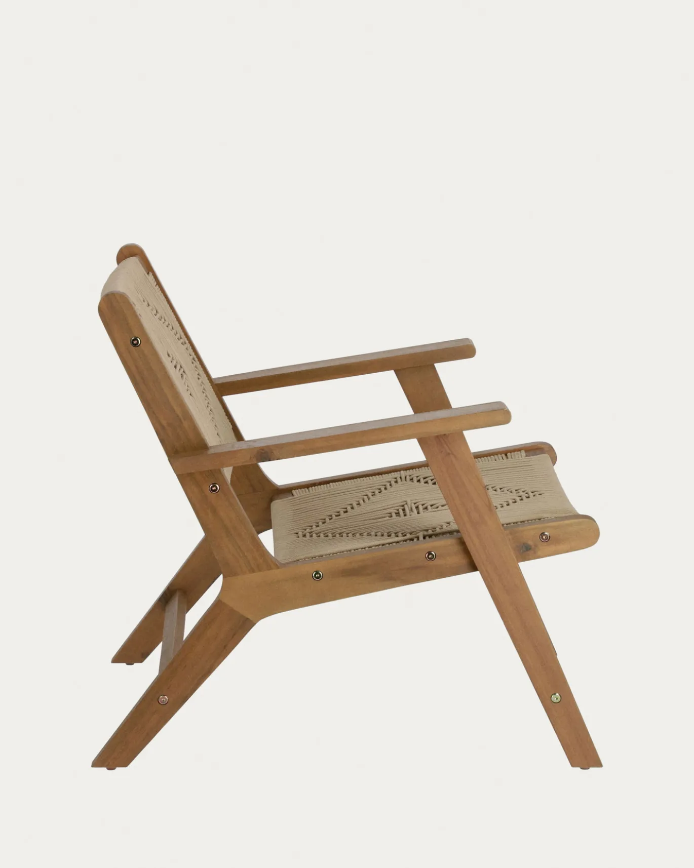 Kave Home Fauteuil Geralda Acaciahout Bruin