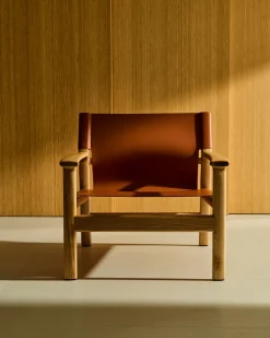 Kave Home Fauteuil Jan Lichtbruin Essenhout Naturel