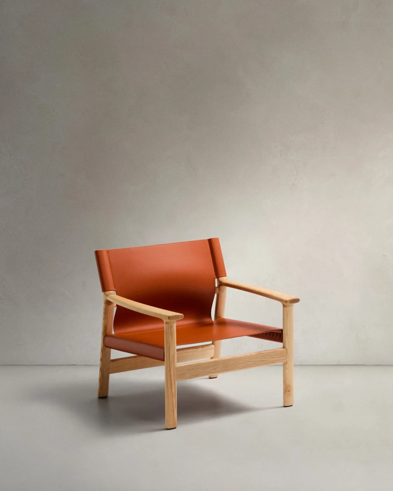 Kave Home Fauteuil Jan Lichtbruin Essenhout Naturel