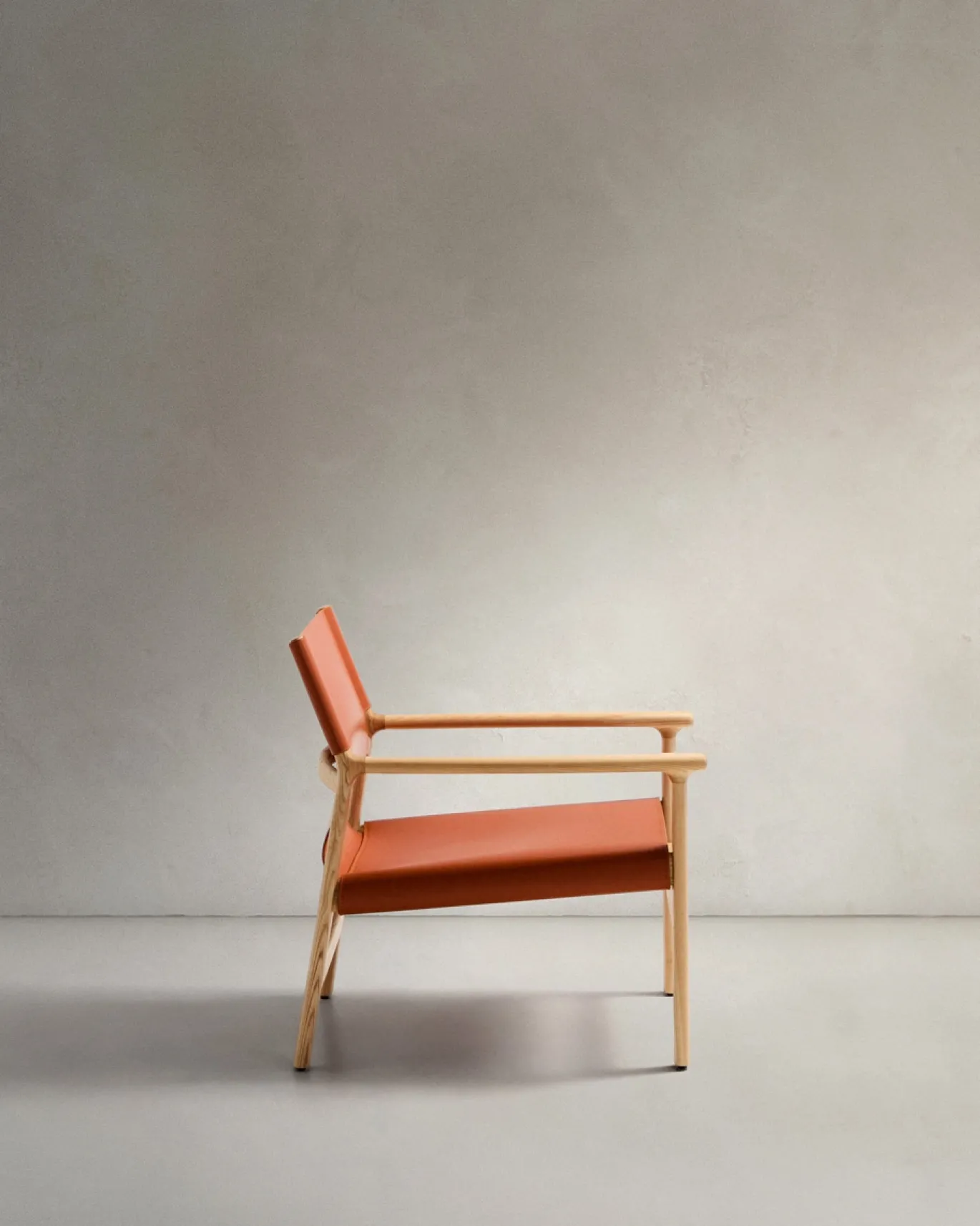 Kave Home Fauteuil Jan Lichtbruin Essenhout Naturel