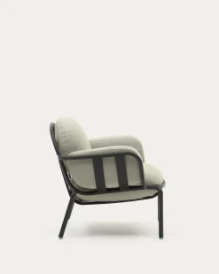 Kave Home Fauteuil Joncols Beige Outdoor Aluminium Grijs