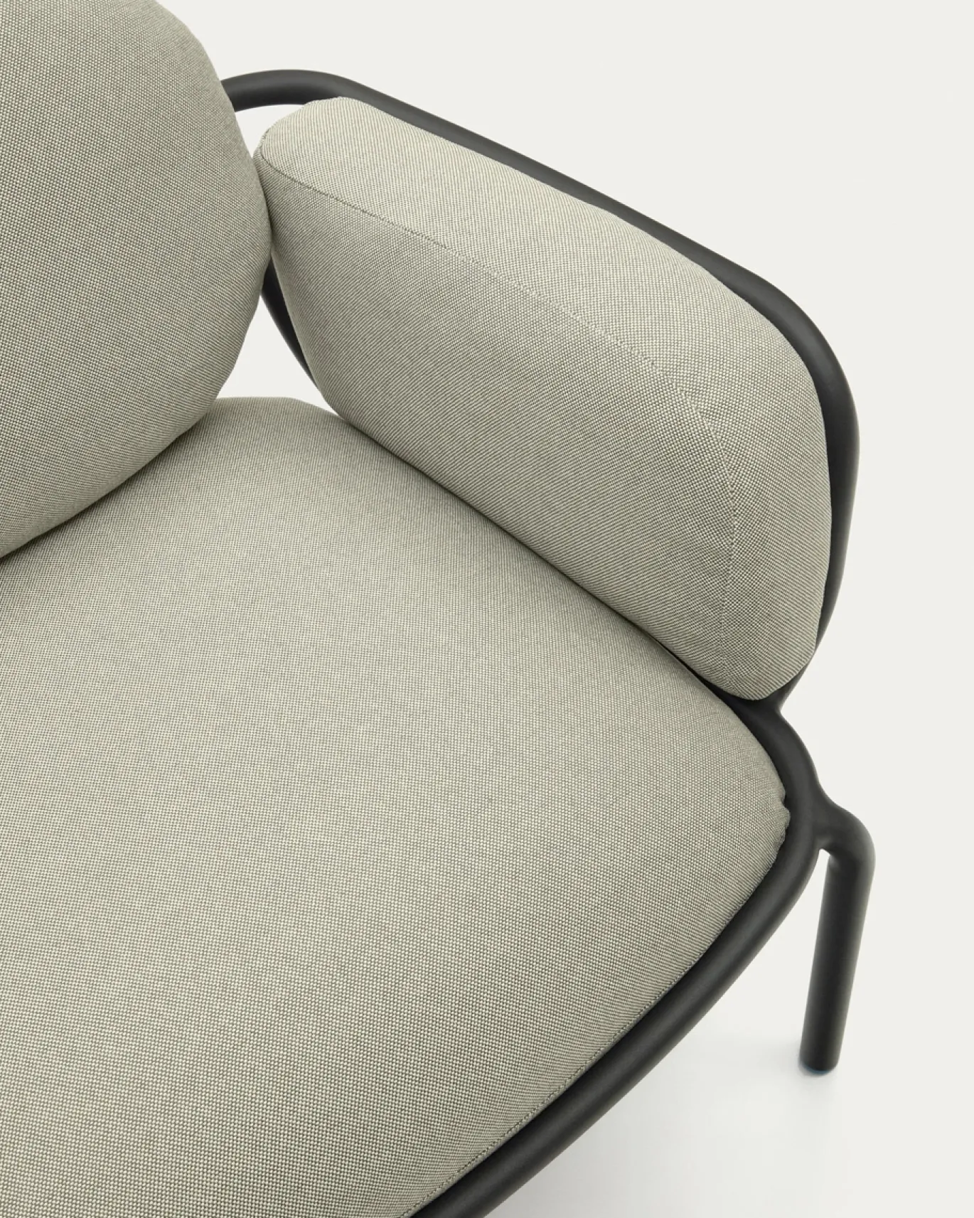 Kave Home Fauteuil Joncols Beige Outdoor Aluminium Grijs